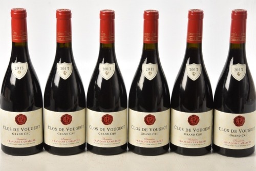 Clos de Vougeot Grand Cru 2013 Domaine Francois Lamarche 6 bts OWC In Bond