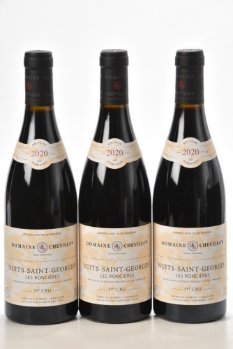 Nuits St Georges 1er Cru Les Roncières 2020 Domaine Robert Chevillon 3 bts In Bond