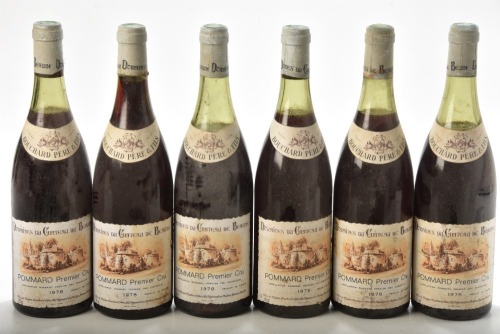 Pommard 1er Cru 1978 Bouchard Pere et Fils 6 bts Levels vary