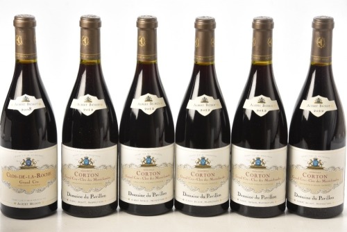 Clos de La Roche Grand Cru Albert Bichot 1 bt Corton Clos de Maréchaudes Grand Cru 2012 Domaine du Pavillion Albert Bichot 5 bts Above 6 bts In Bond