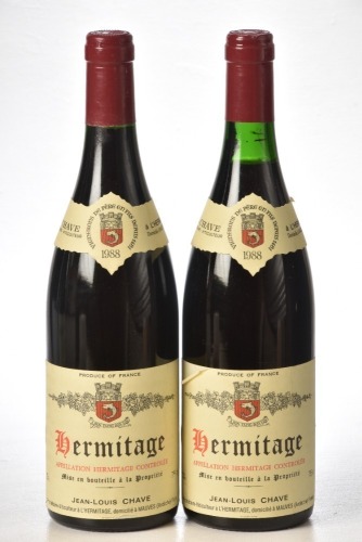 Hermitage Rouge Domaine JL Chave 1988 2 bts