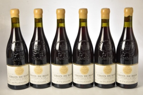 Chateauneuf du Pape Croix de Bois Chapoutier 2015 6 bts In Bond