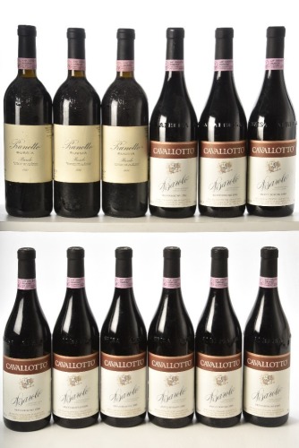 Barolo Bricco Boschis 1999 Cavalotto 9 bts Barolo Bussia 1993 Prunotto 3 bts Above 12 bts