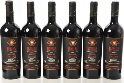 Brunello di montalcino Riserva Paganelli 2010 Il Poggione 6 bts OWC