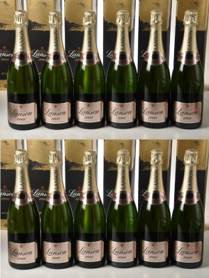 Champagne Lanson Brut Gold Label 2008 2 x 6 bts OCC In Bond