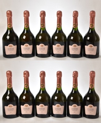 Champagne Taittinger Comtes de Champagne Rosé 2007 2 x 6 bts OCC In Bond