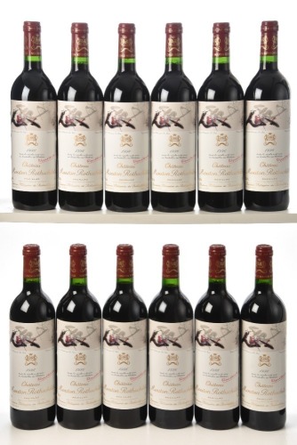 Chateau Mouton Rothschild 1996 Pauillac 12 bts OWC In Bond