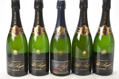 Champagne Pol Roger Vintage  Mixed Case including Winston Churchill 1996 5bts