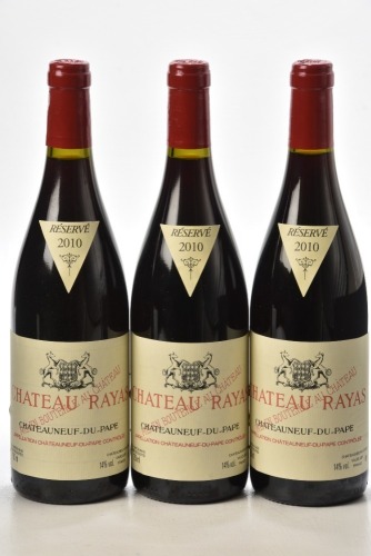 Chateauneuf du Pape 2010 Chateau Rayas 3 bts In Bond