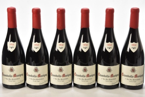 Chambolle Musigny 1er Cru Les Gruenchers 2018 Domaine Fourrier 6 bts OCC In Bond