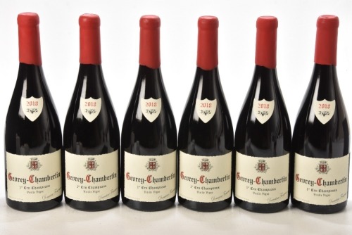 Gevrey Chambertin 1er Cru Champeaux 2018 Domaine Fourrier 6 bts OCC In Bond